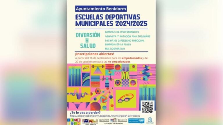 Las Escuelas Deportivas Municipales de Benidorm abren inscripciones con un programa de multideporte para el curso 2024-2025