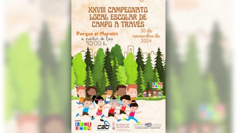 El Parque El Moralet acoge el XXVIII Campeonato Escolar de Campo a Través en Benidorm
