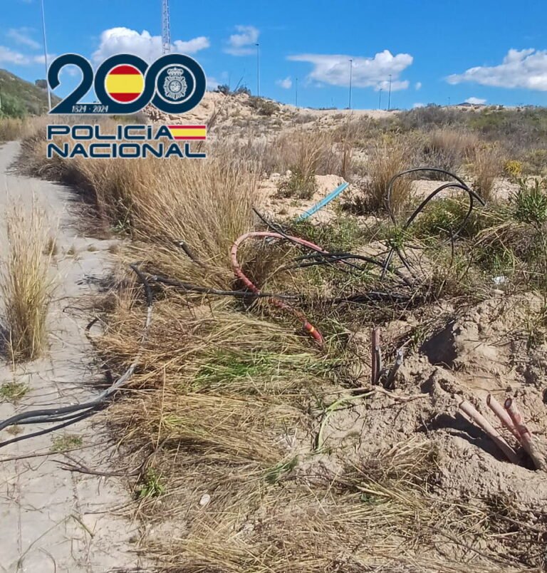 En Benidorm Tres detenidos por robo de cobre valorado en más de 500.000 euros​