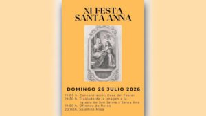 Benidorm celebra Santa Anna este domingo con traslado de imagen, ofrenda y misa