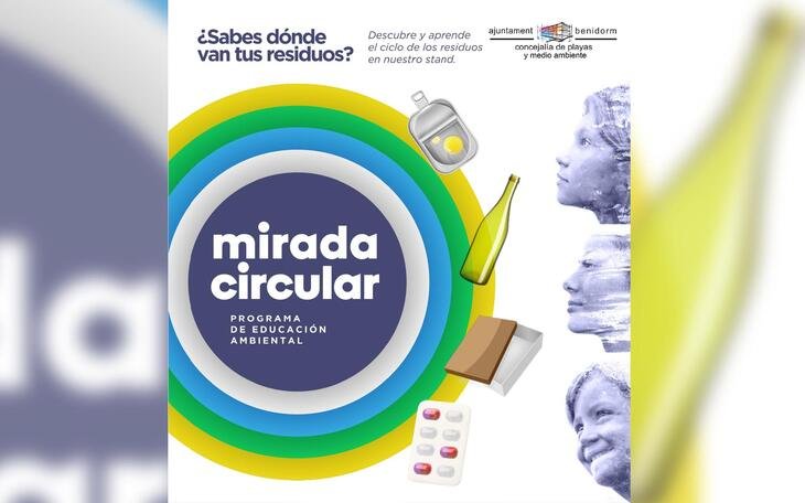 Mirada Circular vuelve a las playas de Benidorm para explicar cómo se reciclan los residuos